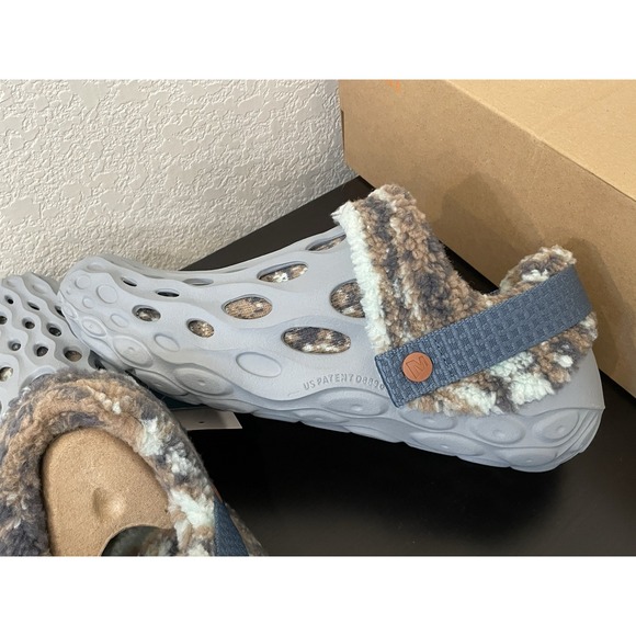 Merrell Men's Size 8 Hydro Moc Snug Shoes Clogs Fur Lined Gorpcore Winter Blue - Picture 7 of 8